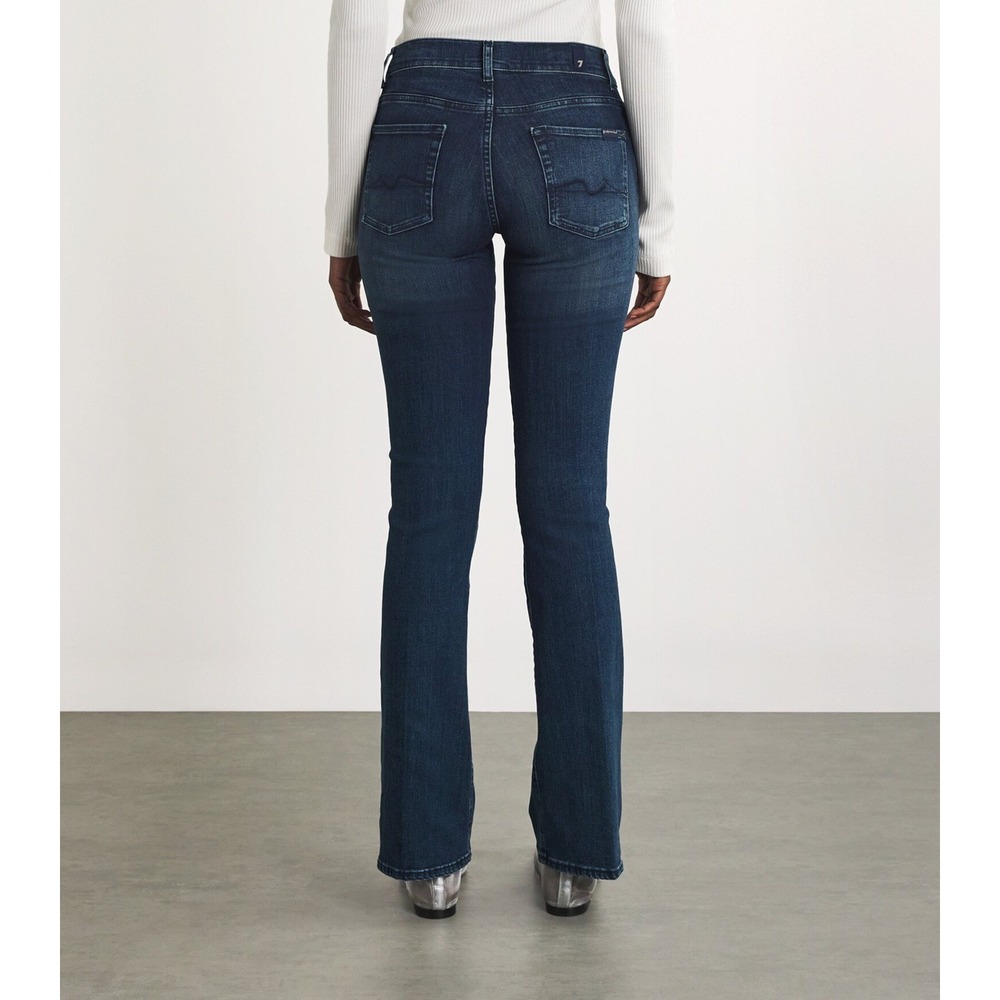 7 For All Mankind Soho Dark‎ Bootcut Jeans 7U41244A-SOO Blue Denim Womens 28